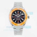 VRF Super Clone Omega Ocean Planet 6000m Orange Ceramic Bezel Ultra Deep Seamaster Watch 